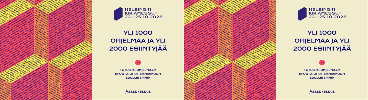 Helsingin kirjamessut -banneri 2026