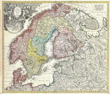 vanha skandinavian kartta