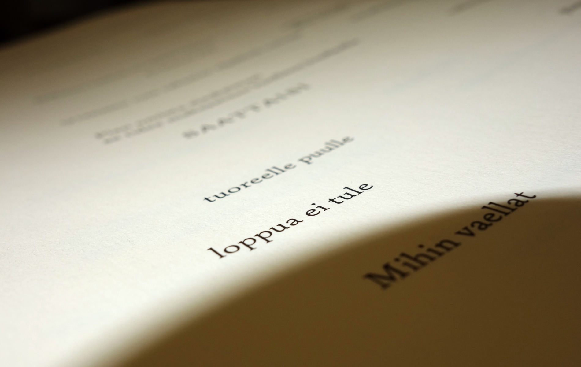 Lähikuva Siemenholvin "Kolmannen ilosanoman" säeryppäästä.