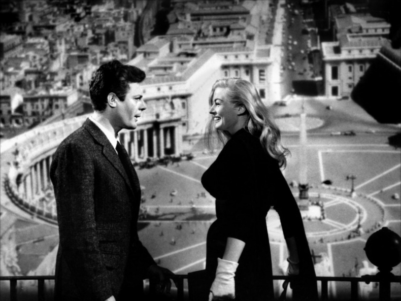 Marcello ja Sylvia, Pietarinkirkko. Fellini: La dolce vita